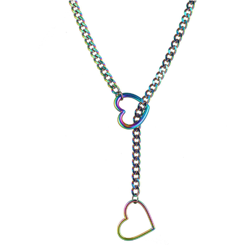 Chic Heart Link Chain Necklace