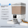 Automatic Cat Feeder with Dual Bowls, Timer & Portion Control by Pet Zen