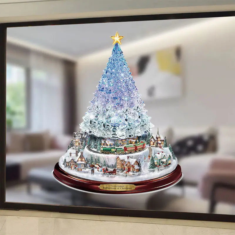 Frosty PVC Snowflake Window Decals - Christmas Waterproof Decor