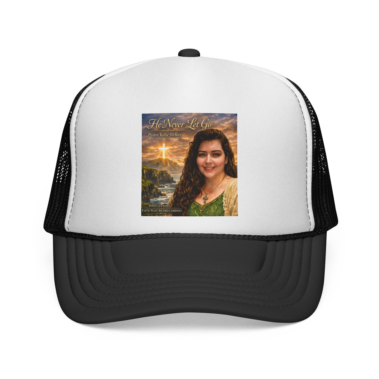 Trucker Cap — 'She Never Let Go' Portrait Christian Faith Hat