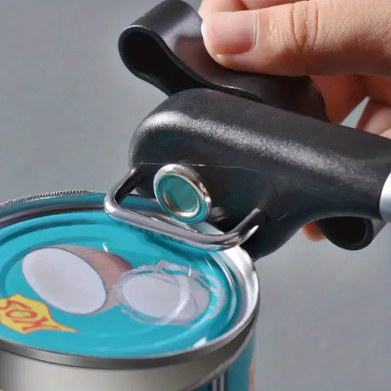Sleek Stainless Single-Handle Can Opener