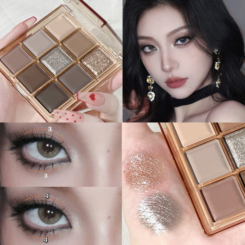 DIKALU Radiant Sunset 9-Color Eyeshadow Set