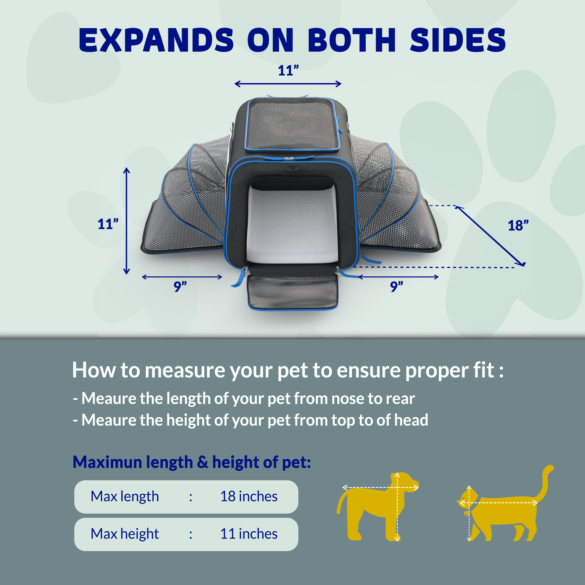 Rolling Rover Airline Compliant Expandable Wheeled Pet Carrier by Katziela