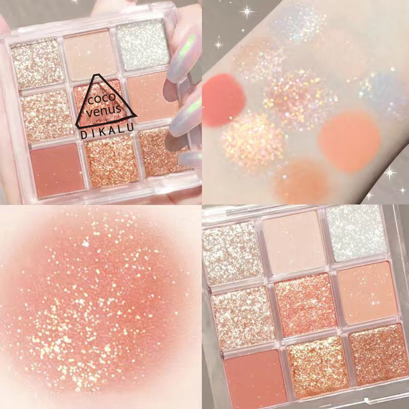 DIKALU Radiant Sunset 9-Color Eyeshadow Set