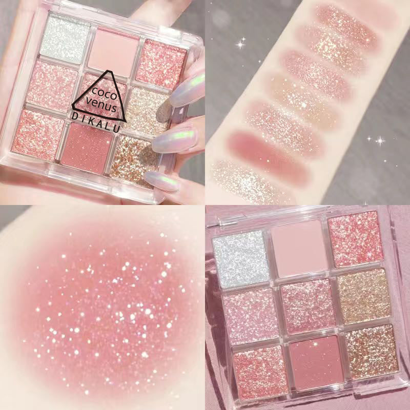 DIKALU Radiant Sunset 9-Color Eyeshadow Set
