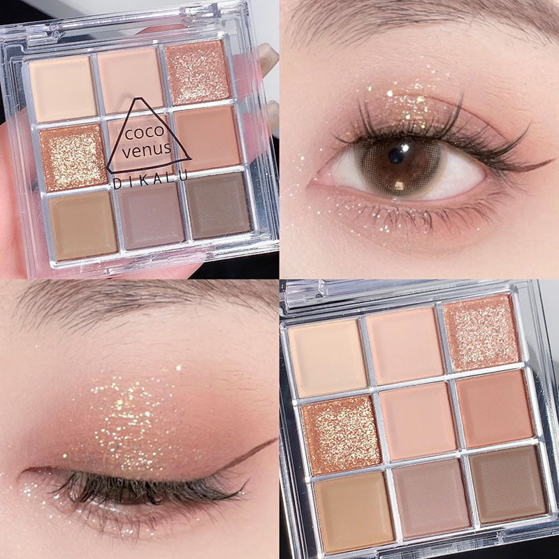 DIKALU Radiant Sunset 9-Color Eyeshadow Set