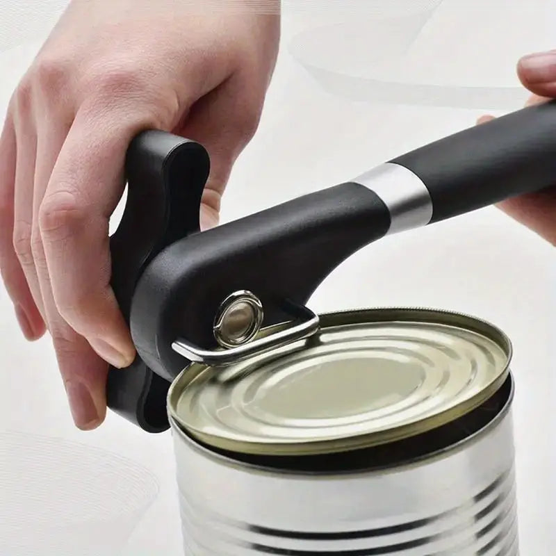 Sleek Stainless Single-Handle Can Opener