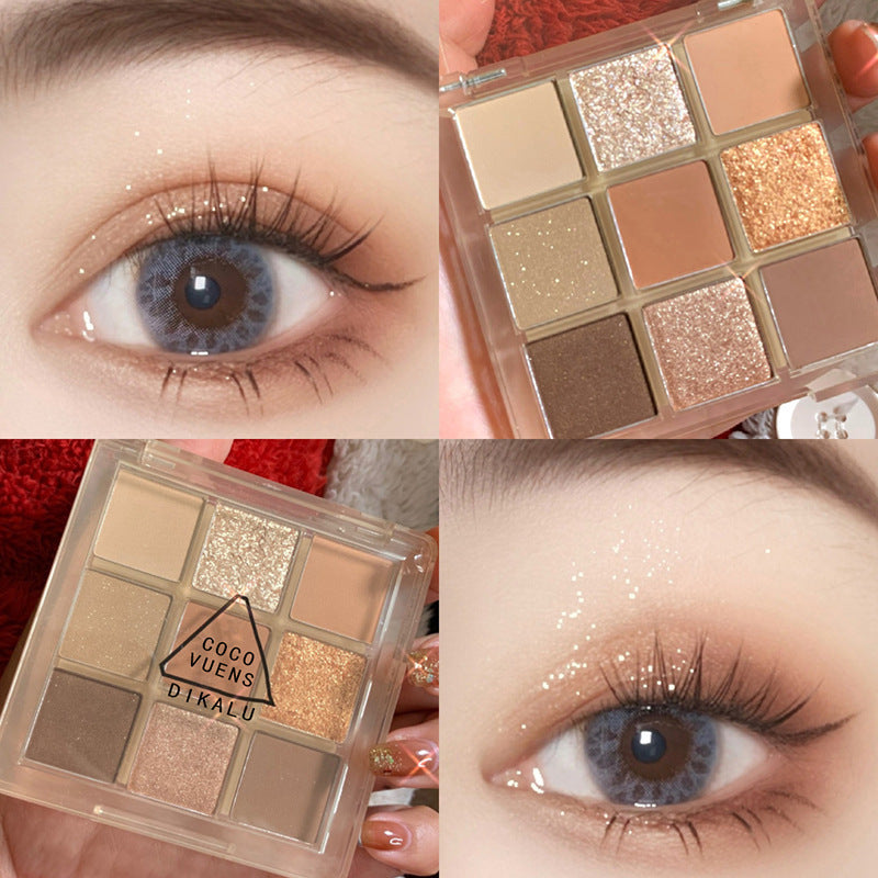 DIKALU Radiant Sunset 9-Color Eyeshadow Set