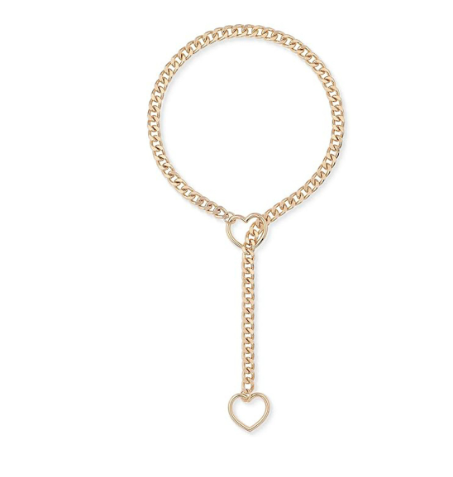 Chic Heart Link Chain Necklace