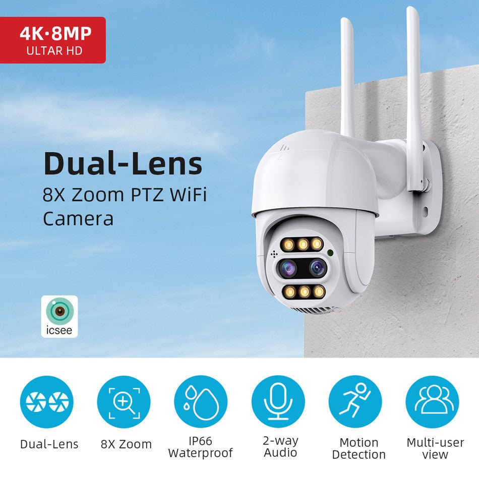 Outdoor WiFi Security Camera with HD Video & Night Vision by Creative Vault Marketplace