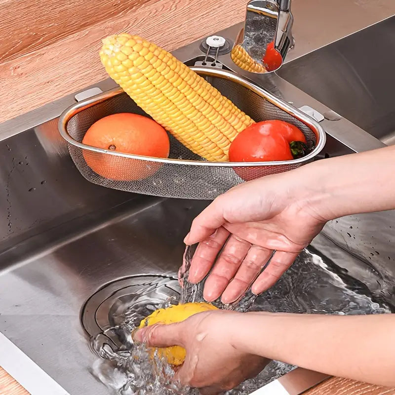 Triangle Steel Kitchen Strainer (1PC)