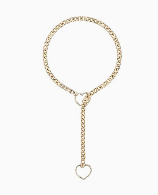 Chic Heart Link Chain Necklace