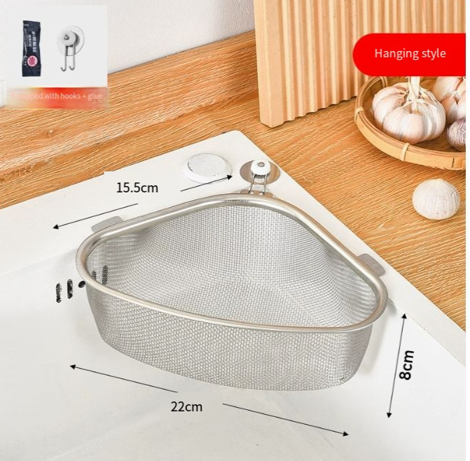 Triangle Steel Kitchen Strainer (1PC)