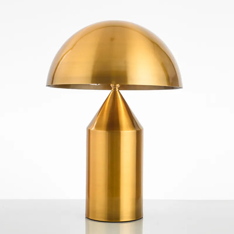 Chic Copper Mushroom Desk Lamp