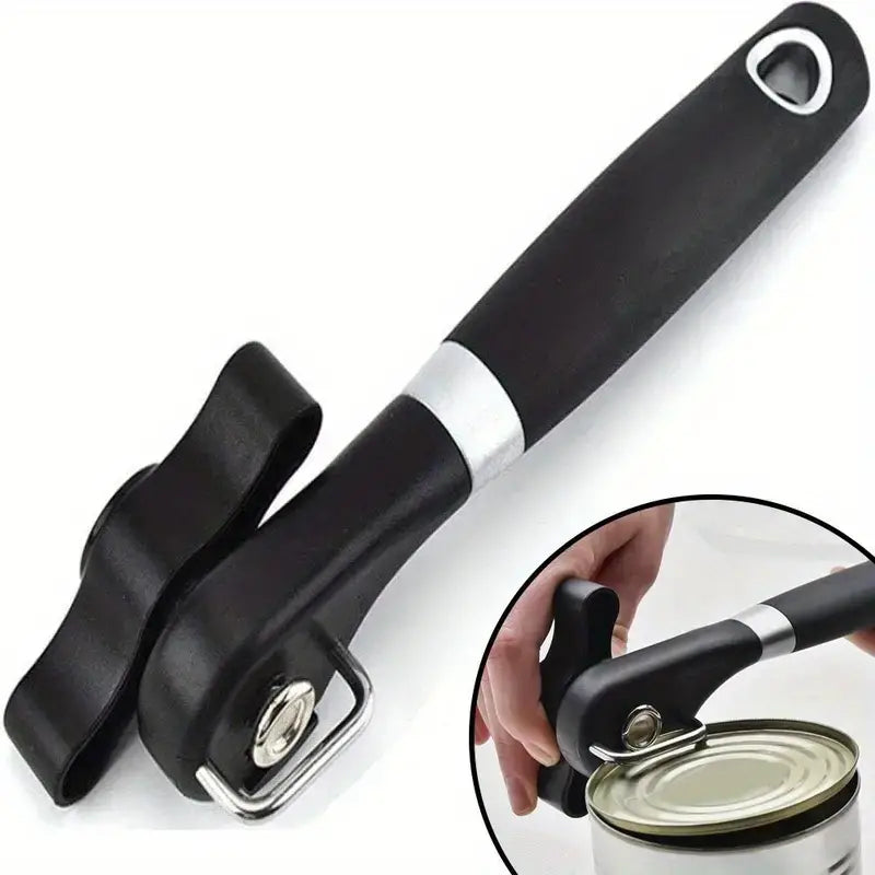 Sleek Stainless Single-Handle Can Opener