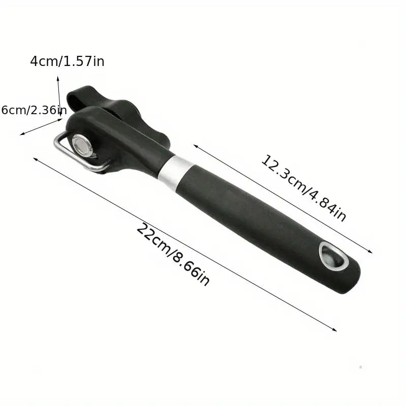 Sleek Stainless Single-Handle Can Opener