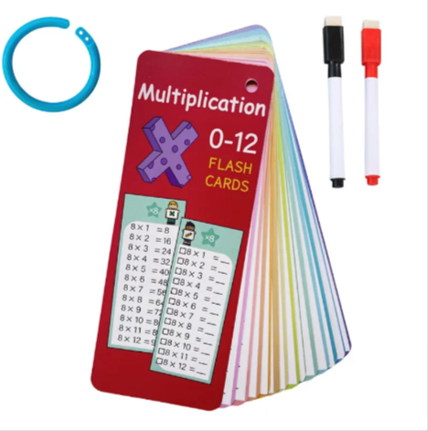 Erasable Math Skills Cards – 30-Card Set