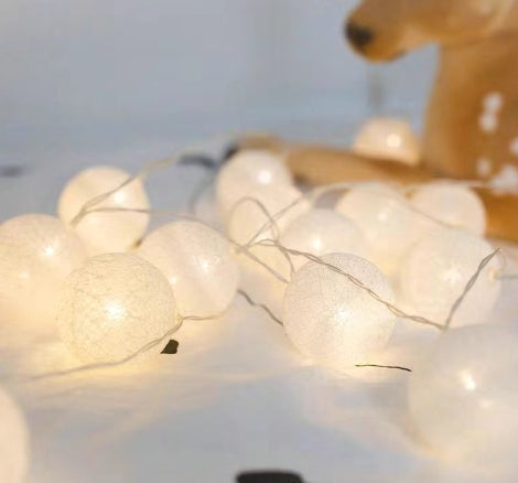 Cotton Glow LED Lantern String