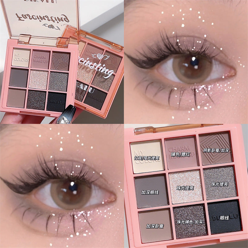 DIKALU Radiant Sunset 9-Color Eyeshadow Set