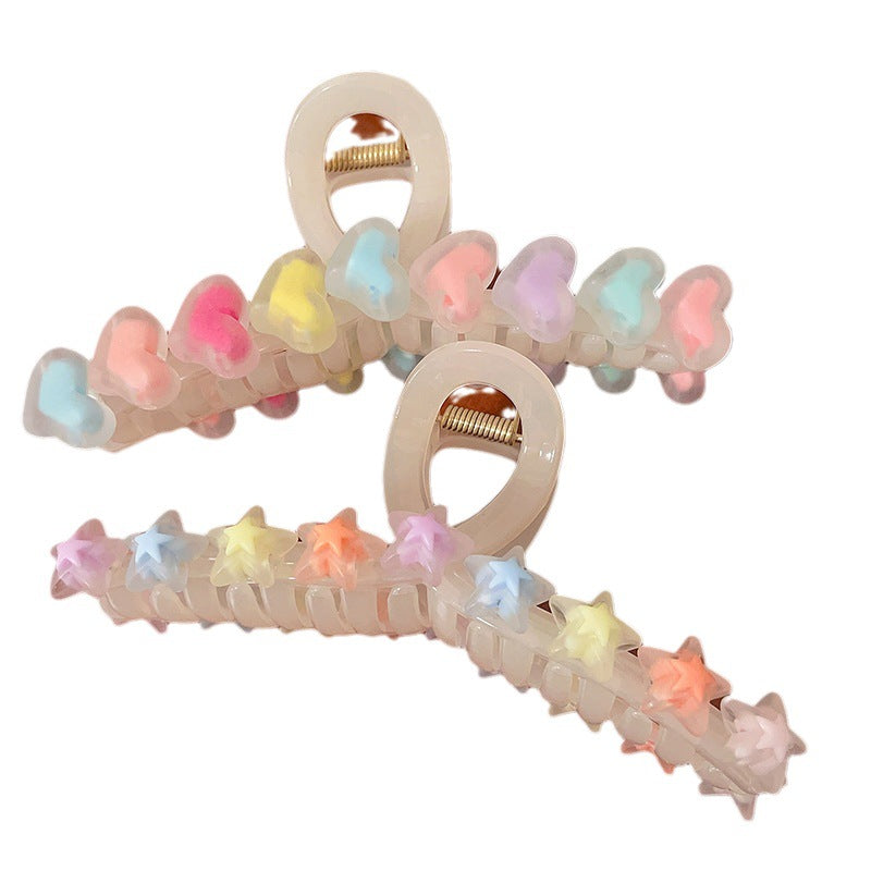 Chic Star Love Hair Clip - Elegant Fashion Accent