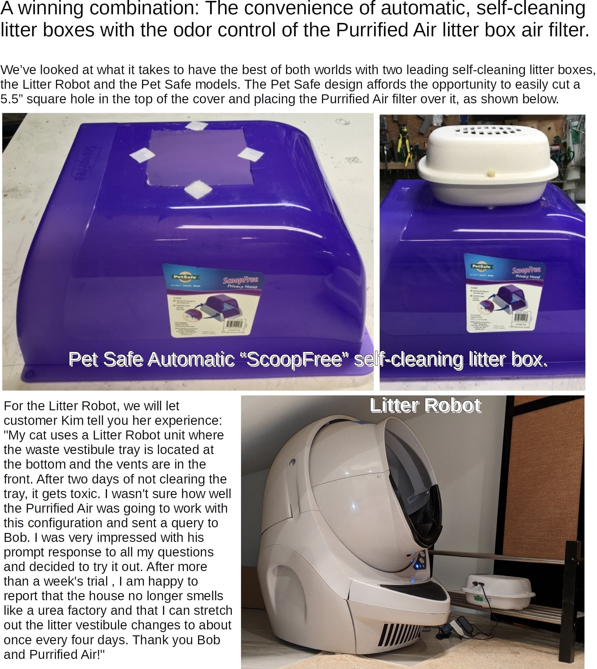Litter Box Air Purifier by Purrified Air