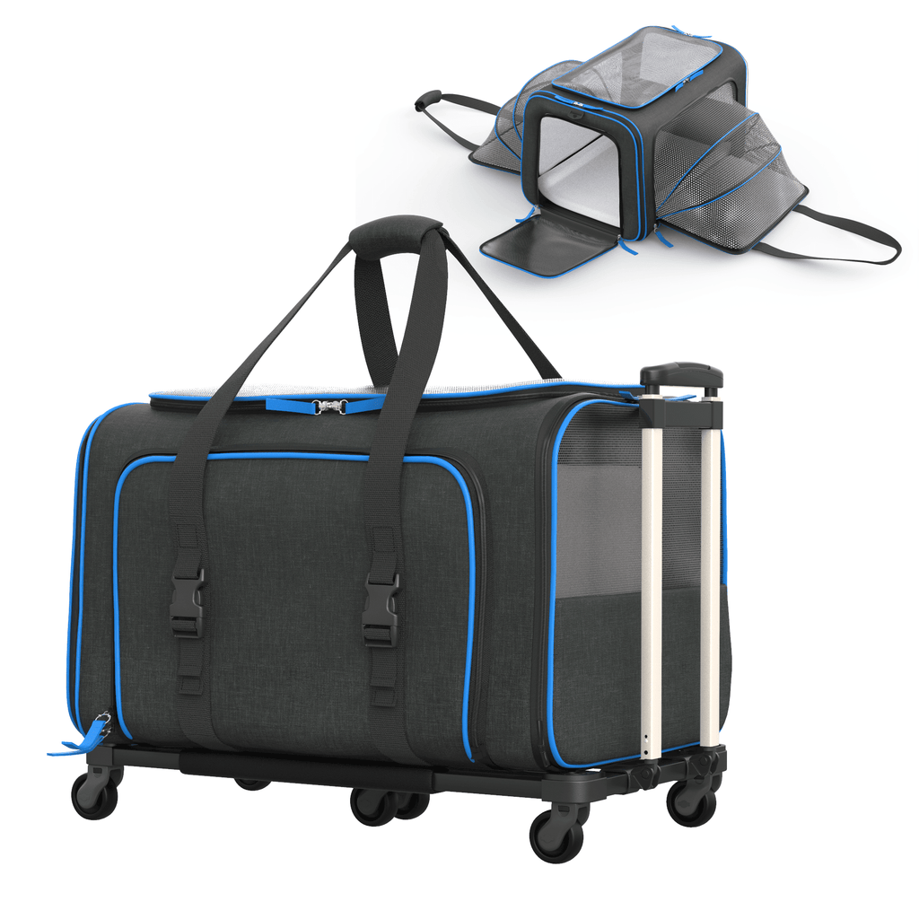 Rolling Rover Airline Compliant Expandable Wheeled Pet Carrier by Katziela