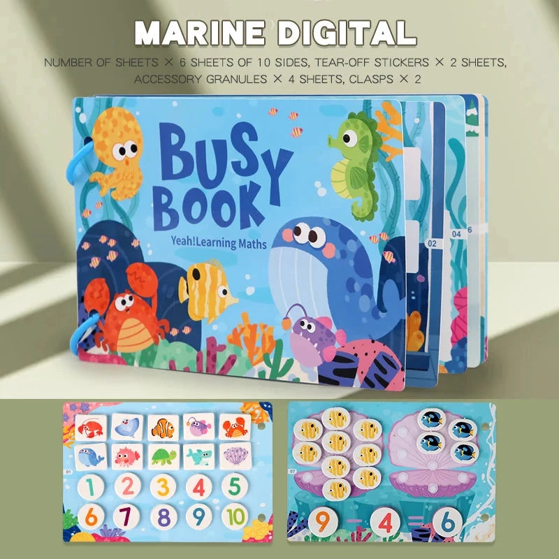 Children's Reusable Activity Books, Early Learning Educational Tools for School and Home, Fun Interactive Toys with Animal, Transportation, and Farm Themes, Matching Games, Suitable for Ages Three and up by Creative Vault Marketplace