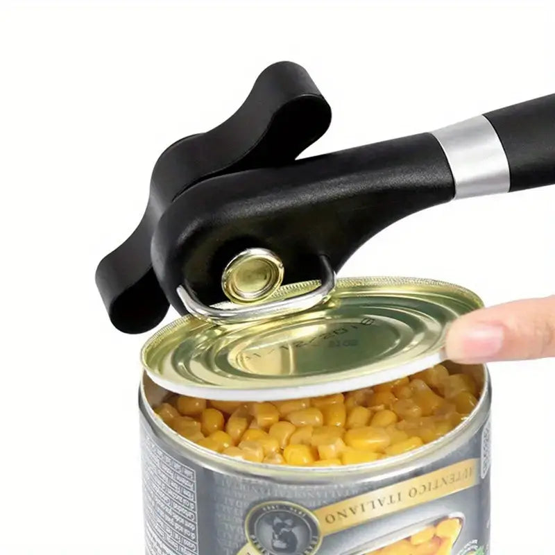 Sleek Stainless Single-Handle Can Opener