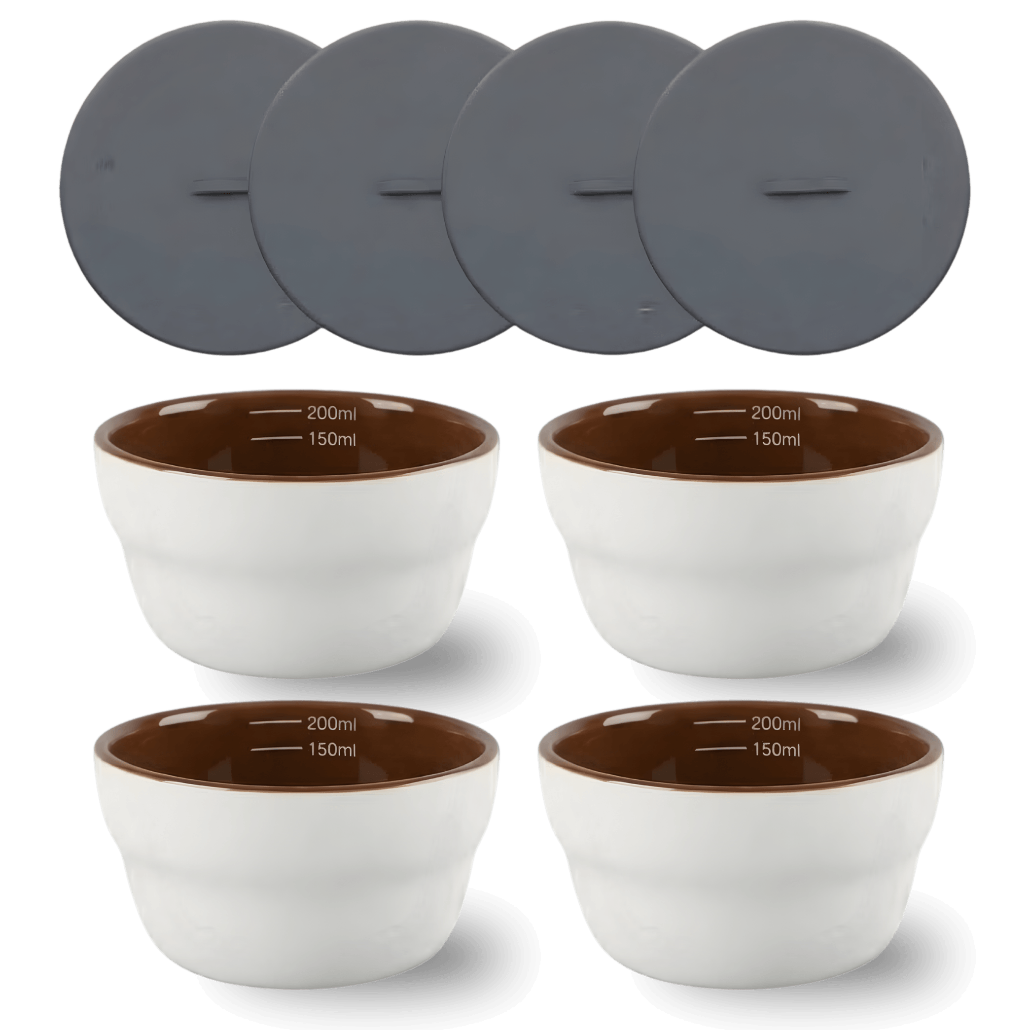 Professional Coffee Cupping Bowl Set (4-pack) by Artizan Coffee Roasters