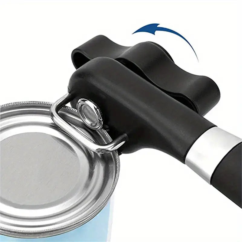 Sleek Stainless Single-Handle Can Opener