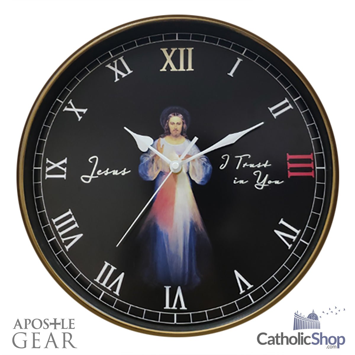 Divine Mercy Wall Clock - Buy 1 Get 1 Free by CatholicShop.com