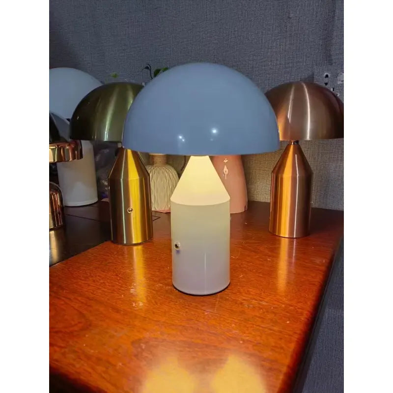 Chic Copper Mushroom Desk Lamp