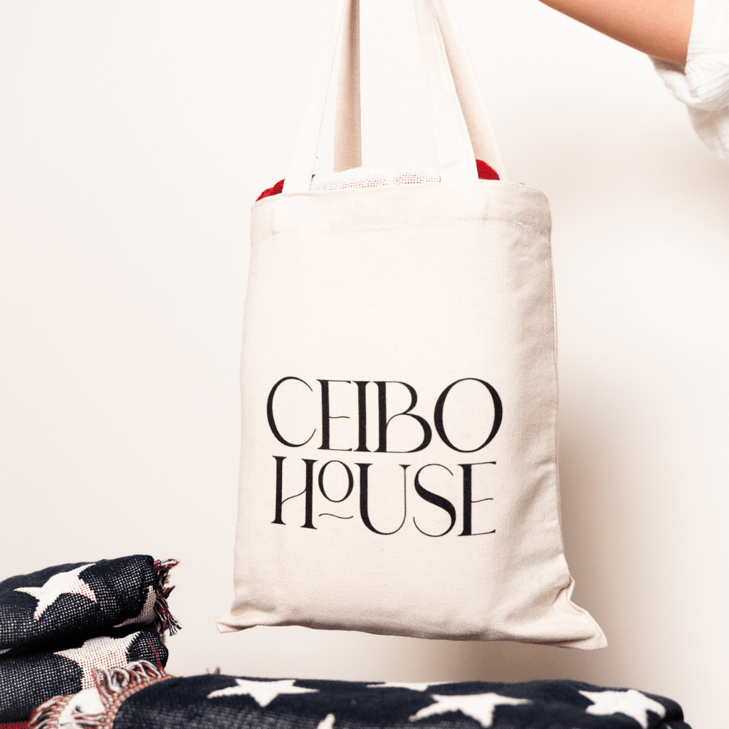 USA Flag Woven Throw Blanket by Ceibo House