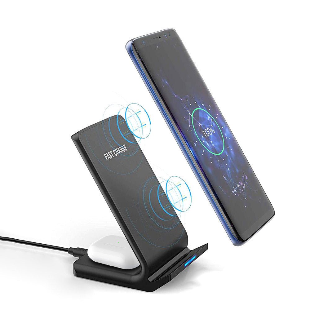 Wireless smart vertical mobile phone charger fast charge suitable for mobile phones by Creative Vault Marketplace