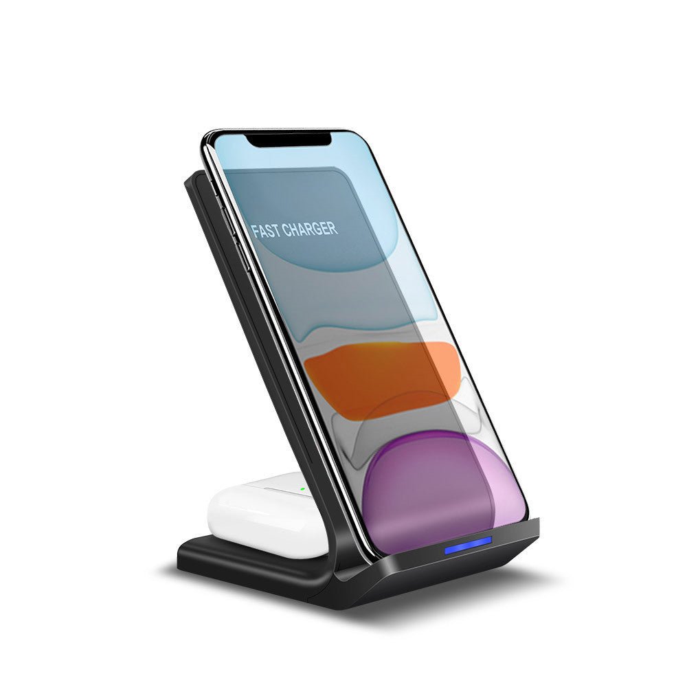 Wireless smart vertical mobile phone charger fast charge suitable for mobile phones by Creative Vault Marketplace
