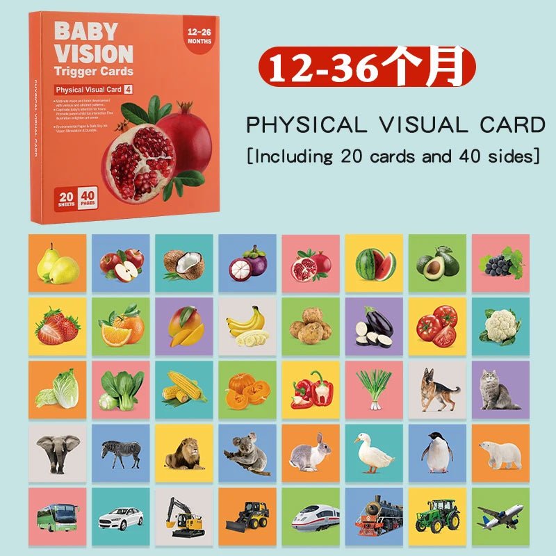 Black and red visual early education card for newborns, visual stimulation of color cognition, flashing new children's early edu by Creative Vault Marketplace