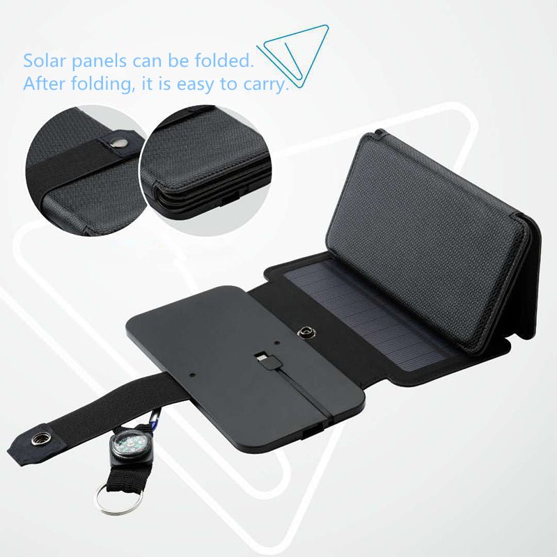 Portable Folding Solar Panel Charger for Camping, Hiking & Travel by Creative Vault Marketplace