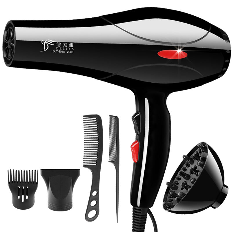 High Power Hair Dryer | 5-Speed Hot & Cold with Styling Attachments by Creative Vault Marketplace