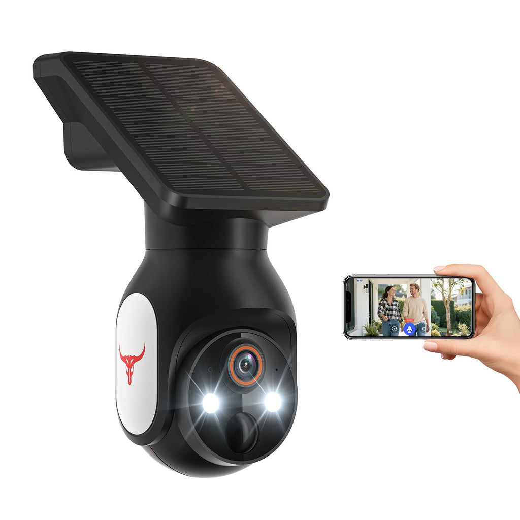 Solar-Powered Wireless Security Camera with HD Night Vision by Creative Vault Marketplace