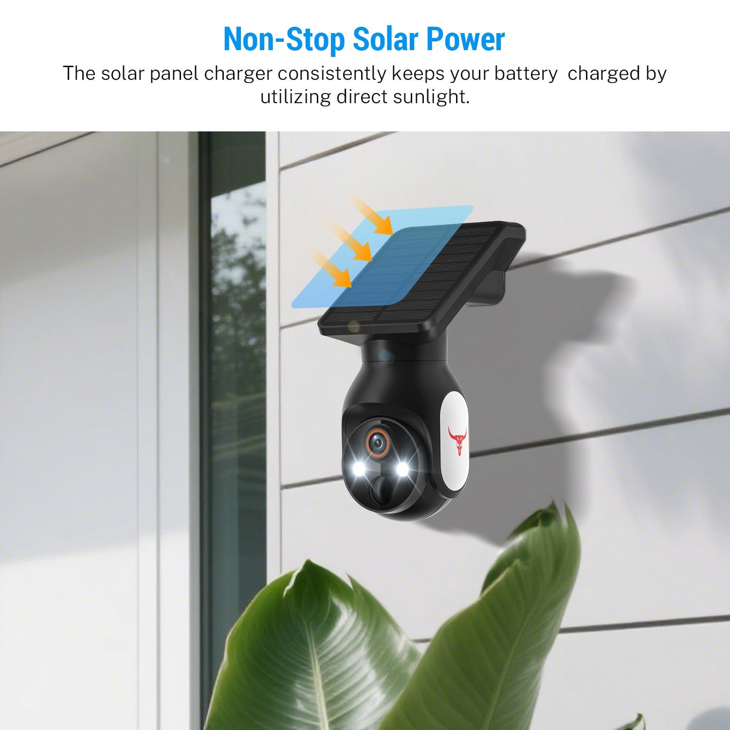 Solar-Powered Wireless Security Camera with HD Night Vision by Creative Vault Marketplace