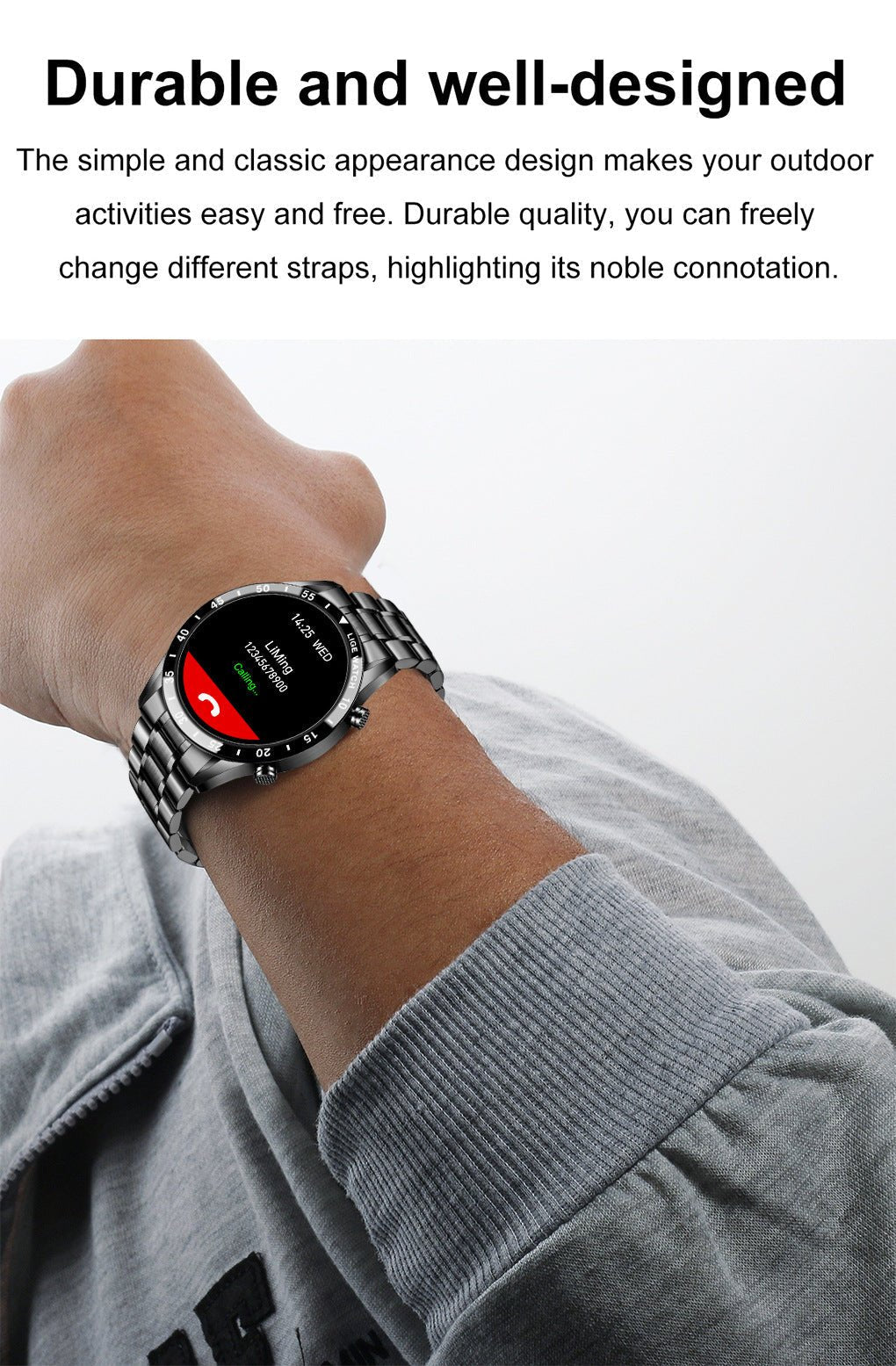 LIGE Smart Watch with Health Monitoring & Smart Notifications by Creative Vault Marketplace