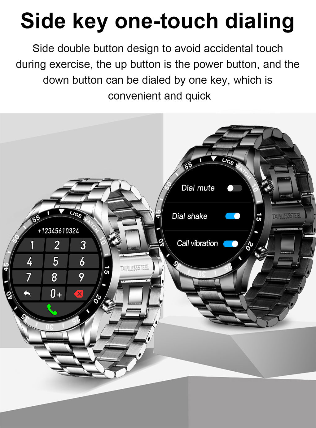 LIGE Smart Watch with Health Monitoring & Smart Notifications by Creative Vault Marketplace