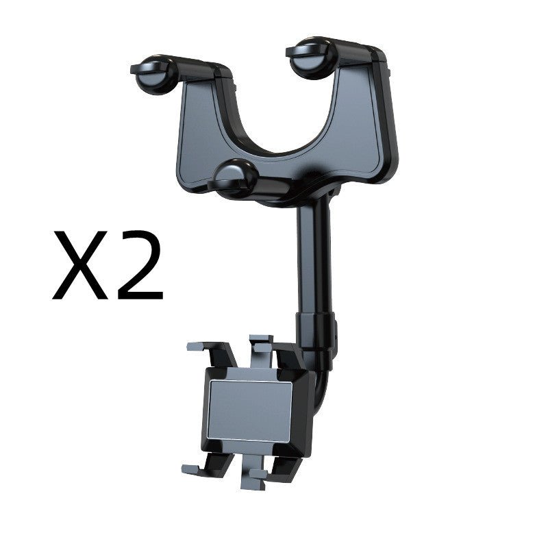 Rearview Mirror Phone Holder For Car Rotatable And Retractable Car Phone Holder Multifunctional 360 Rear View Mirror Phone Holder Suitable For All Mobile Phones And All Car by Creative Vault Marketplace