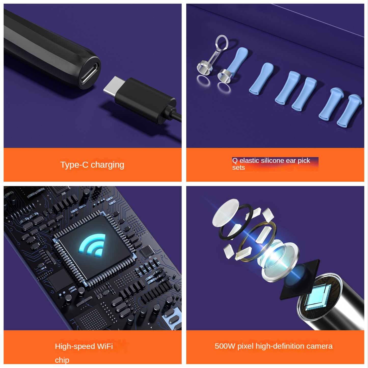 Visual Ear Cleaner with Camera | USB Rechargeable Ear Care Tool by Creative Vault Marketplace