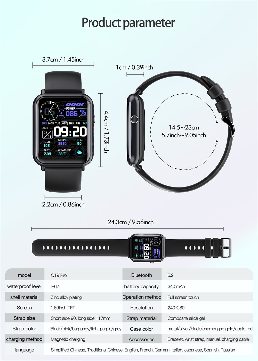 Waterproof Smart Watch with Fitness Tracking & Sport Modes by Creative Vault Marketplace