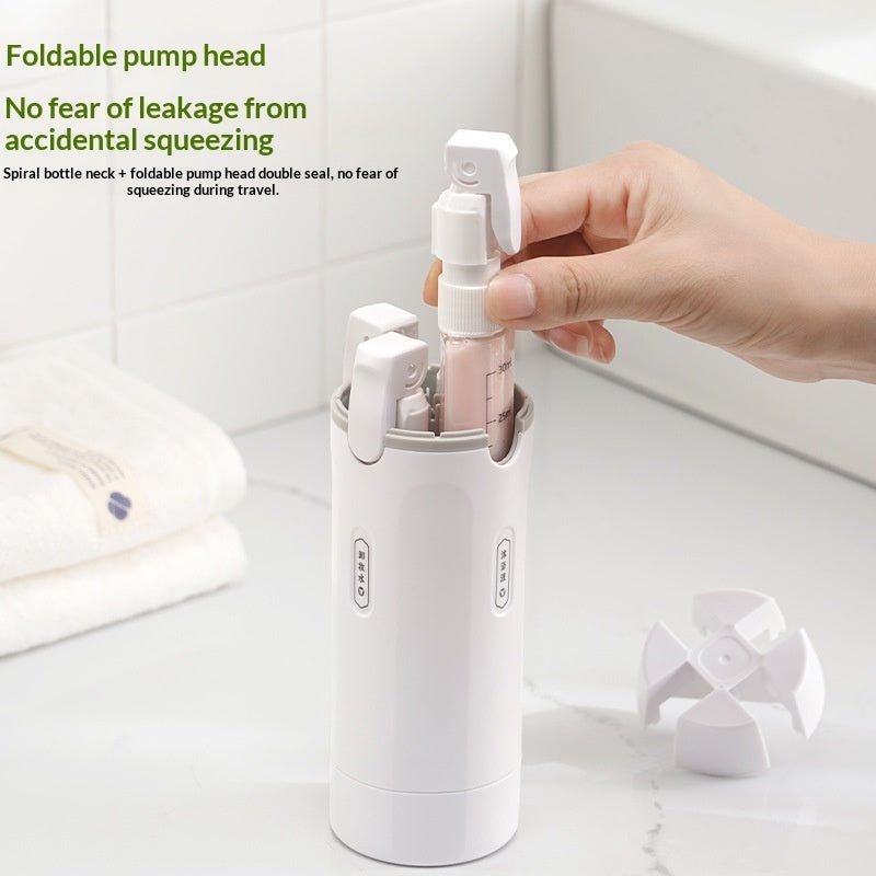 4-in-1 Leak-Proof Travel Dispenser Set | Refillable Toiletry Bottles by Creative Vault Marketplace