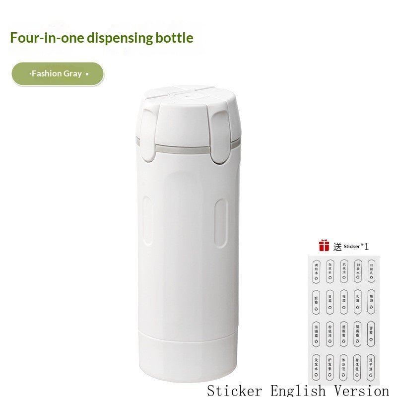 4-in-1 Leak-Proof Travel Dispenser Set | Refillable Toiletry Bottles by Creative Vault Marketplace