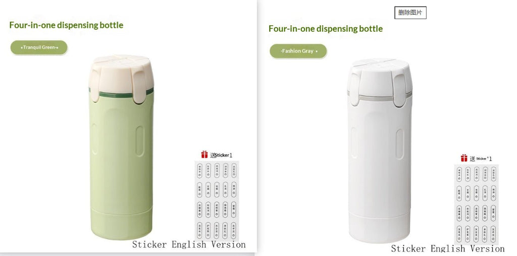 4-in-1 Leak-Proof Travel Dispenser Set | Refillable Toiletry Bottles by Creative Vault Marketplace