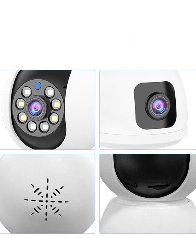 Dual-Lens WiFi Security Camera with HD Monitoring by Creative Vault Marketplace