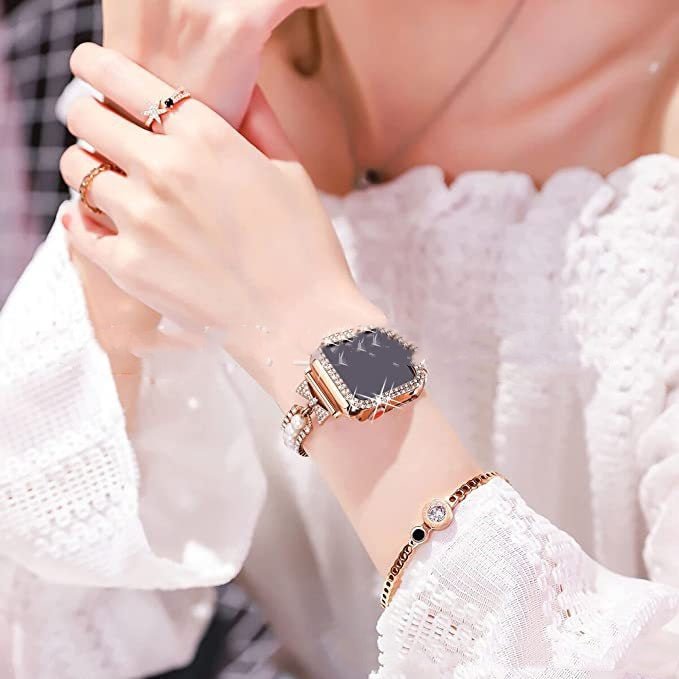 Pearl Bracelet Smart Watch Band – Elegant Wristband Replacement by Creative Vault Marketplace